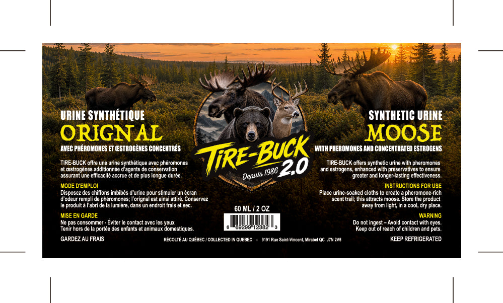 Tire-Buck 2.0 - Urine Synthétique Orignal 60 ml